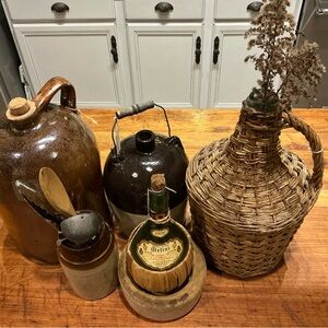 Wicker Covered Demijohn (requires heavy label at sellers expense)